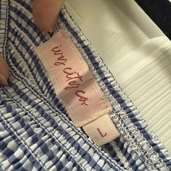 Blue Gingham Indie Ivy City Co Dress - Picture 2 of 2